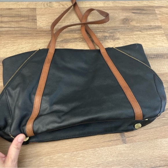 Fossil Ava PVC Leather Expandable Shopper Tote Bag - Picture 2 of 13